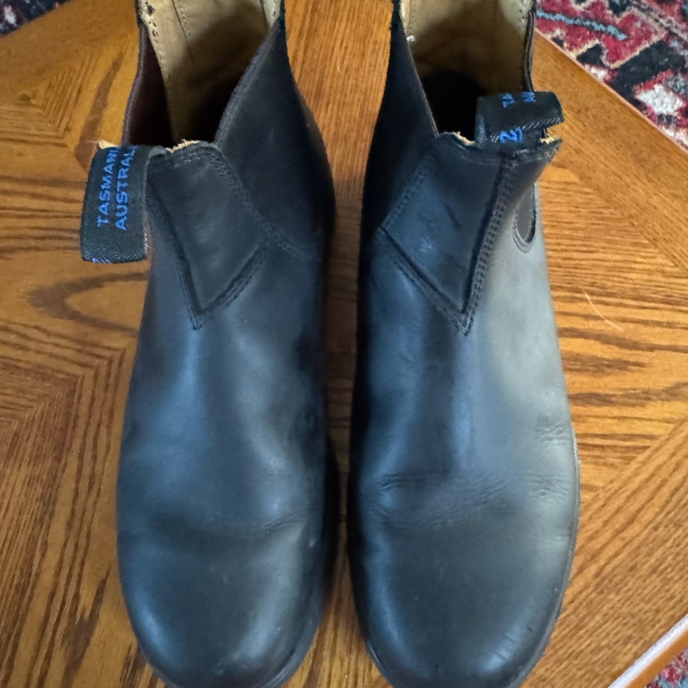 Black Leather Chelsea Boots